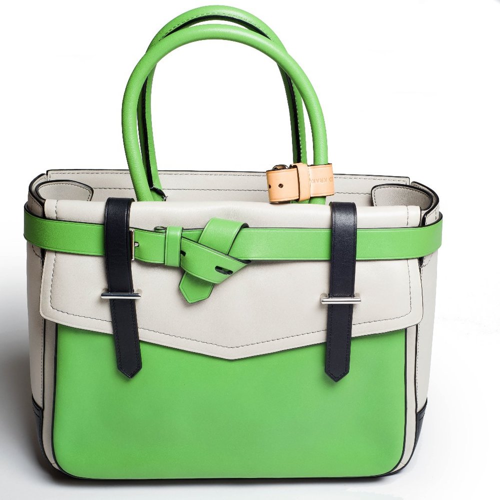 Reed Krakoff Boxer Colorblock Tote Bag in Green